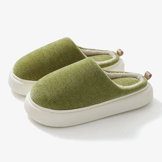 Velvet Cotton Indoor Slippers | Lightweight Indoor Winter Wear