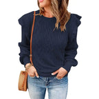 Thickened Solid Color Loose Women’s Sweater – Cozy & Stylish All-Season Wear