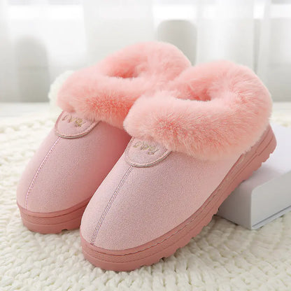 Thick-Soled Cotton Slippers | Warm Indoor Comfort