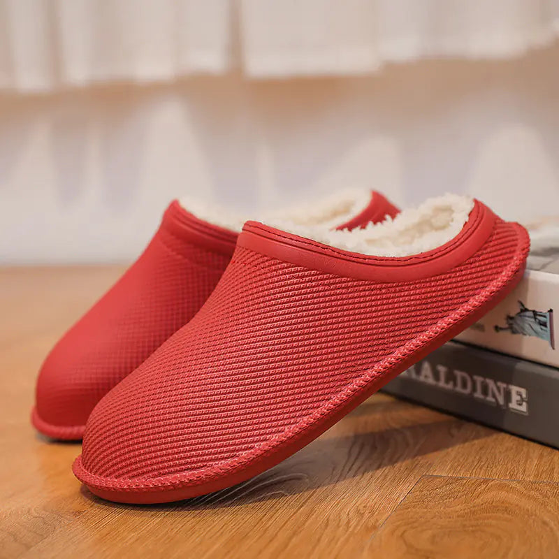 Non-Slip Wool Cotton Slippers | Unisex Indoor Winter Wear