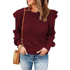 Thickened Solid Color Loose Women’s Sweater – Cozy & Stylish All-Season Wear