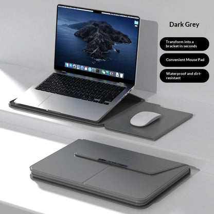 Laptop-Hülle aus PU-Leder mit Ständer