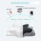Memory Foam Cervical Support Pillow – Ergonomic Neck & Spine Alignment