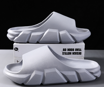 Men’s Thick Sole Slip-On Slides – Lightweight Everyday Comfort Slippers