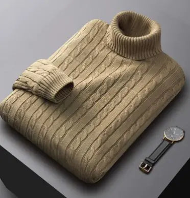 Thermal Thread Turtleneck Sweater – Cozy & Stylish Autumn/Winter Knit