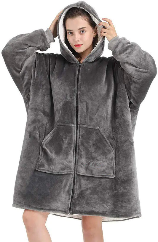 Oversized Wearable Blanket Hoodie | Soft Fleece Comfort