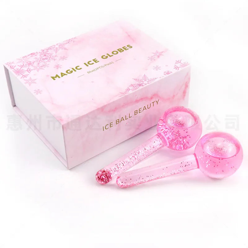 Crystal Energy Beauty Ice Wave Ball – Facial Cold Therapy & Massage Tool