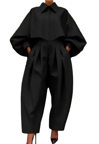 Modern Structured Two-Piece Statement Set