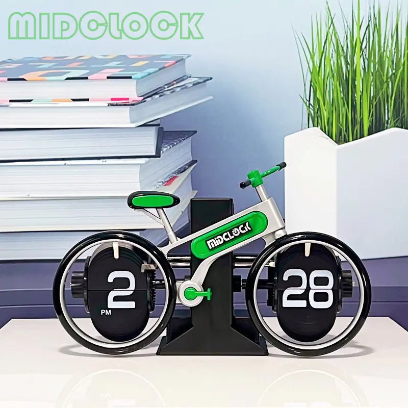 European Style Automatic Flip Clock – Retro Page-Flipping Timepiece for Home & Office