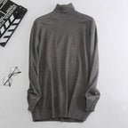 Men's Solid Color Slim Fit Turtleneck Sweater