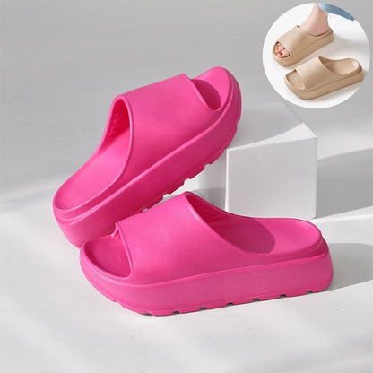 Women’s Open Toe Platform Slides – Thick Sole Summer Comfort Slippers