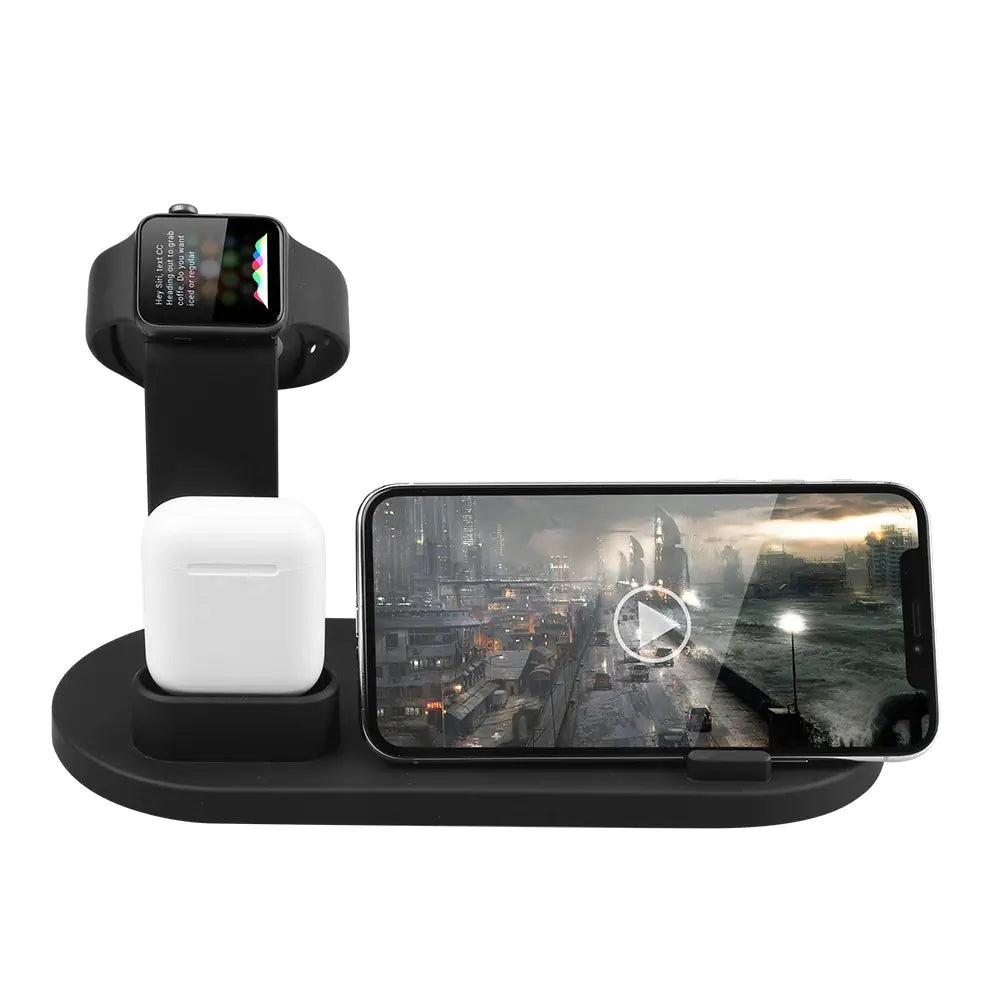 3-in-1 Wireless Charger – Fast Charging Station for iPhone, Apple Watch & AirPods