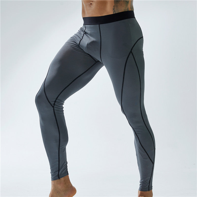 Pantalon de sport moulant et élastique pour hommes