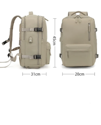 Oversized Travel Backpack with Multi-Compartment Storage