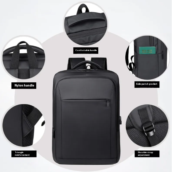 Portable Waterproof Laptop Backpack with USB Port