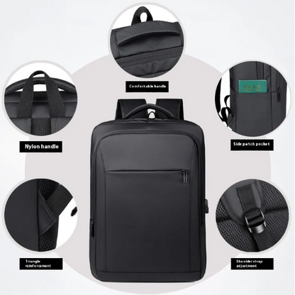 Portable Waterproof Laptop Backpack with USB Port
