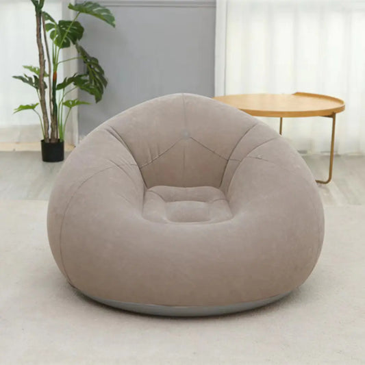 Brown inflatable sofa bed