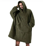 Double-Sided Fleece Thicker Wearable Blanket – Ultra Soft & Warm