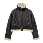 Women’s Fashion Double-sided Short Jacket – Stylish Loose Fit for Adults