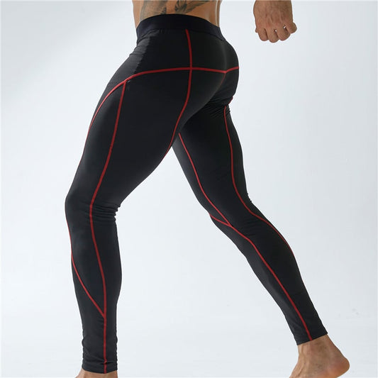 Pantalon de sport moulant et élastique pour hommes