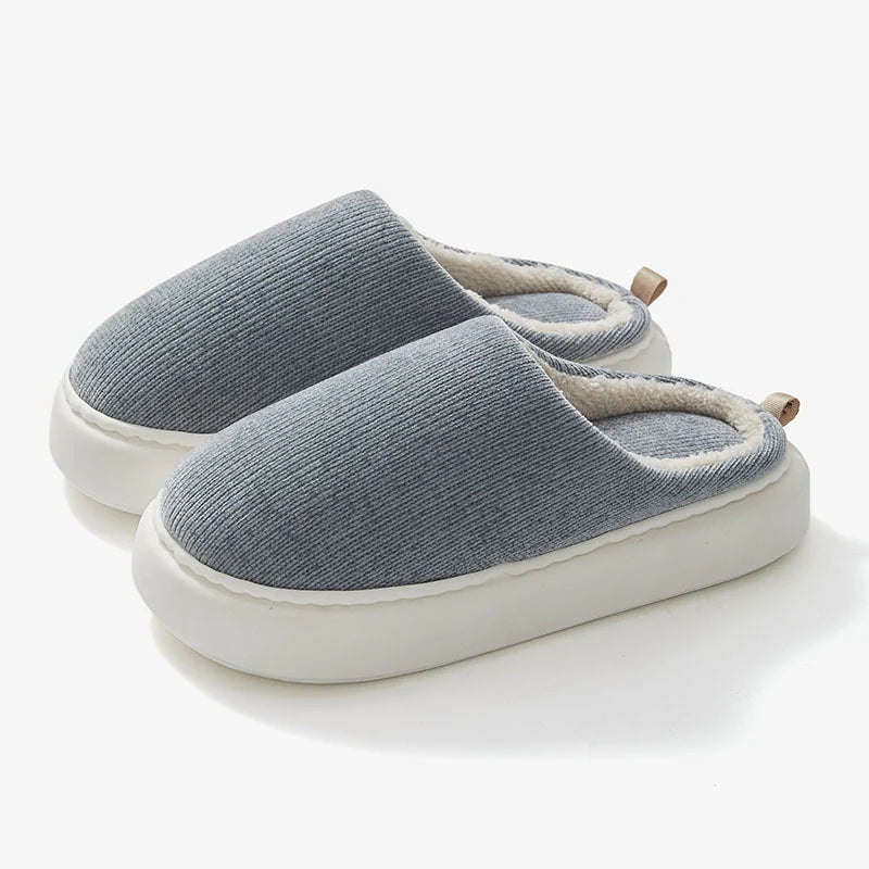 Velvet Cotton Indoor Slippers | Lightweight Indoor Winter Wear