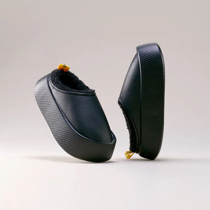 Waterproof Plush Cotton Slippers for Indoor Comfort