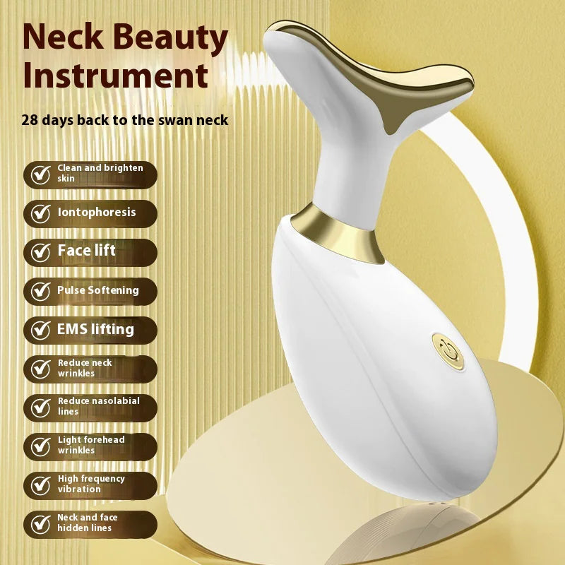 Electric Facial Beauty Massage Instrument – Microcurrent & Vibration for Youthful Skin