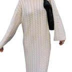 2023 Autumn European Style Long Knit Sweater Dress