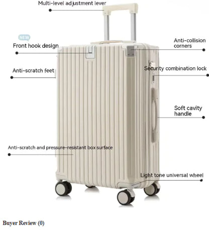 Trolley Luggage Set | Durable Travel Suitcase with Password Lock