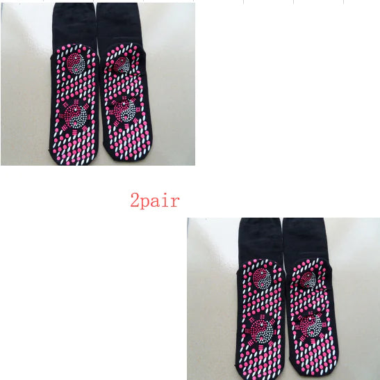 Magnetic Self-Heating Wellness Therapy Socks – Modal Cotton Circulation & Foot Relief