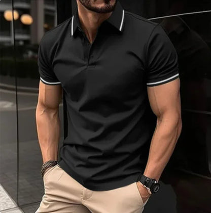 Men’s Sports Casual Lapel Polo Shirt