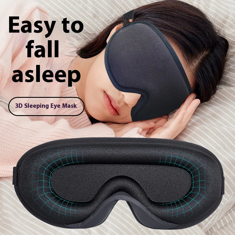 3D Shading Eye Mask – Memory Foam Sleep Mask for Travel & Home