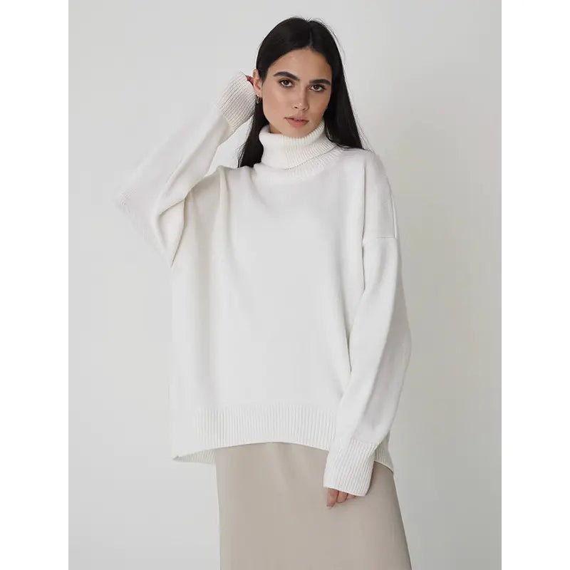 Winter Maternity Sweater - Korean Style Oversized Knit