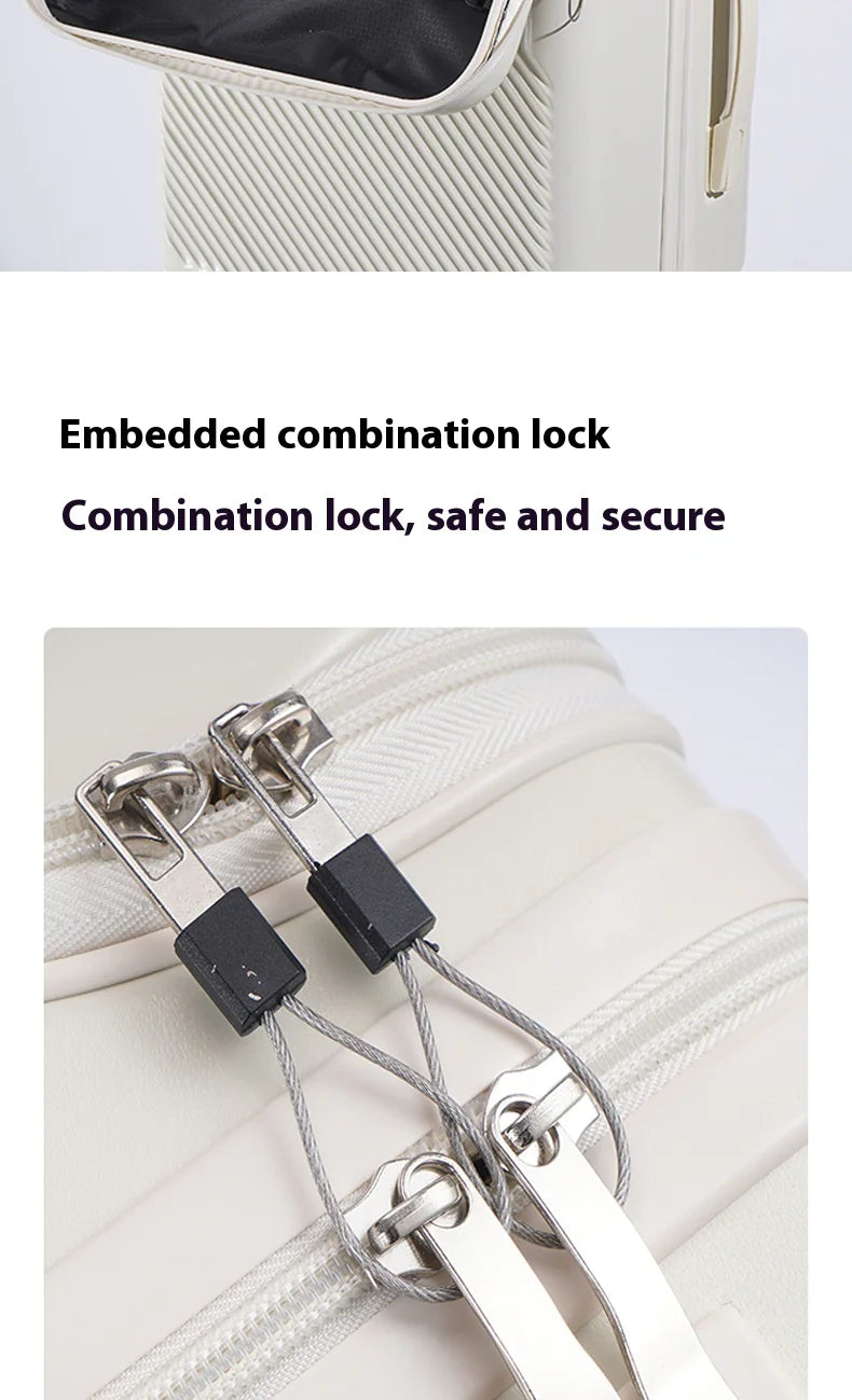 Compact ABS Suitcase with Password Lock | Lightweight Travel Luggage