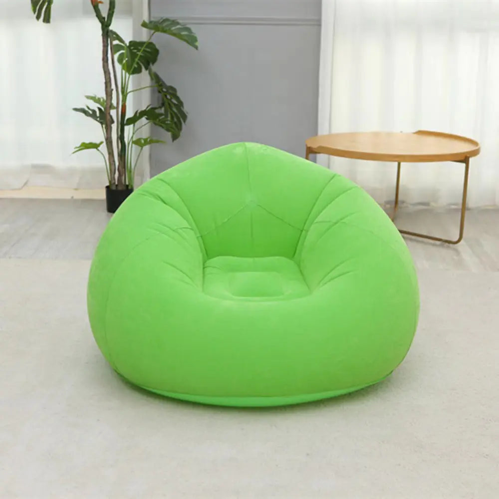 Green sofa bed for garden