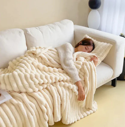 Soft Bubble Velvet Blanket | Soft All-Season Home Comfort