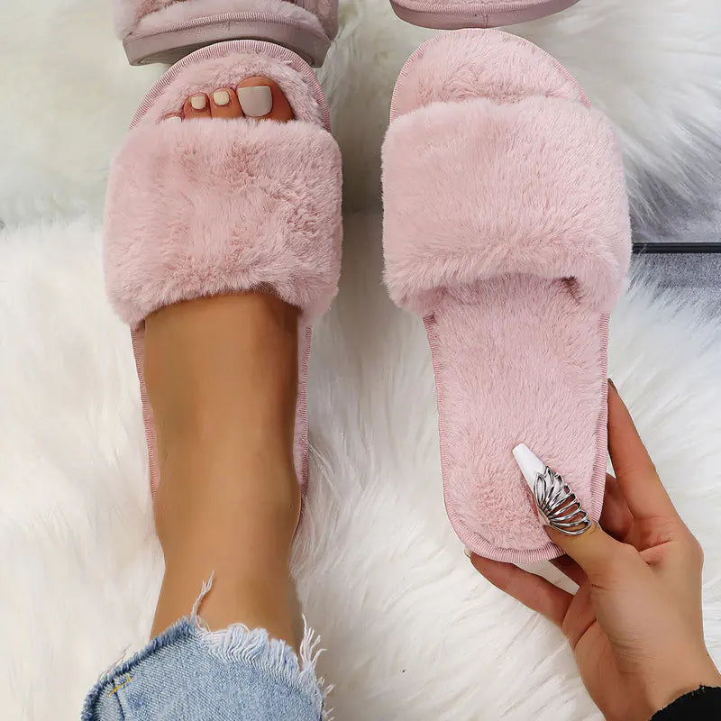 Women’s Plush Winter Slippers | Soft Indoor Wear