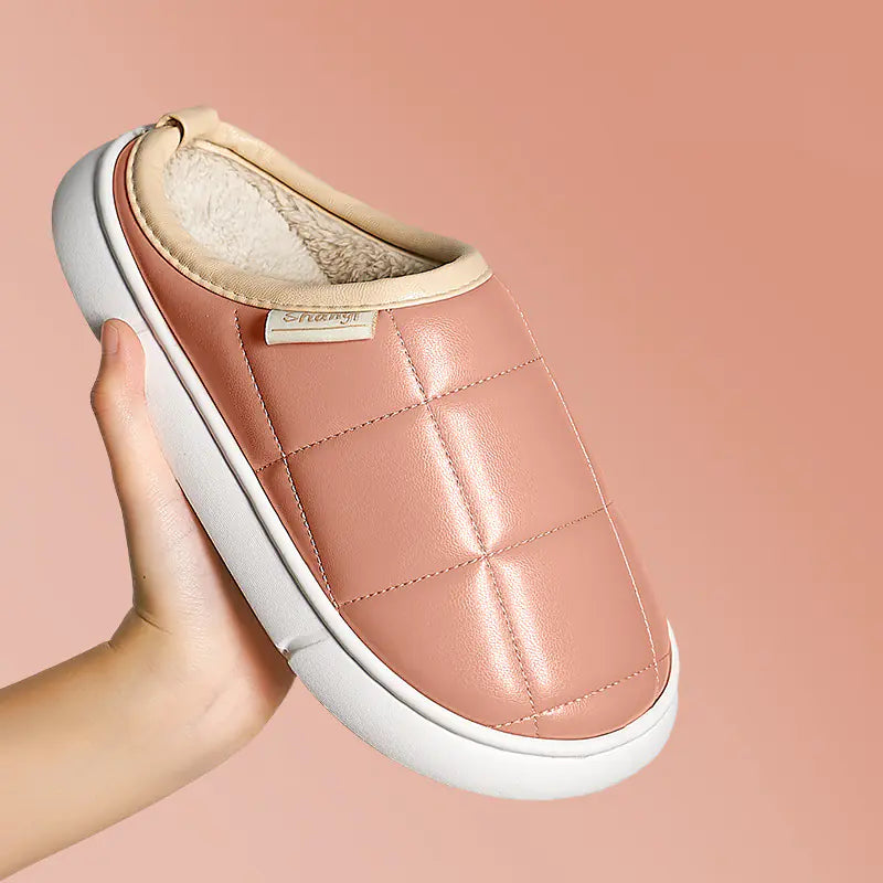 Thick-Soled Plush Slippers for Couples – Winter Comfort