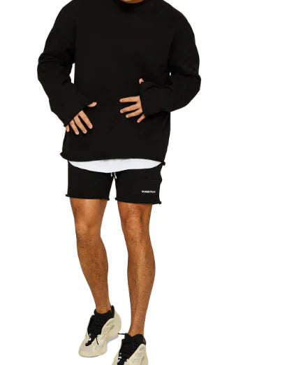 Luxe Leisure Set – Men’s Two-Piece Sweater & Shorts Outfit
