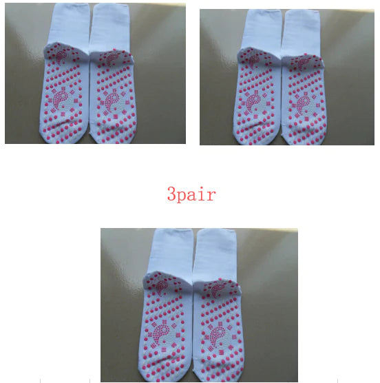 Magnetic Self-Heating Wellness Therapy Socks – Modal Cotton Circulation & Foot Relief