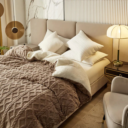 Double-Layer Thickened Blanket | Soft & Warm Winter Comfort