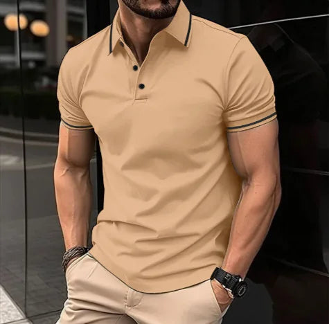 Men’s Sports Casual Lapel Polo Shirt