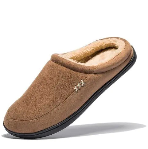 Warm Plush Indoor Slippers for Men
