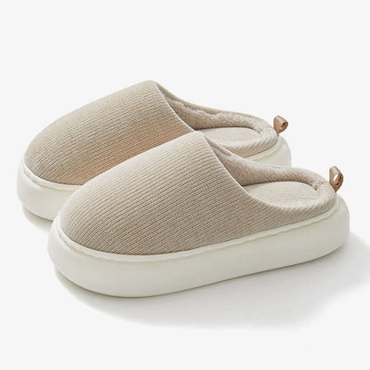 Velvet Cotton Indoor Slippers | Lightweight Indoor Winter Wear