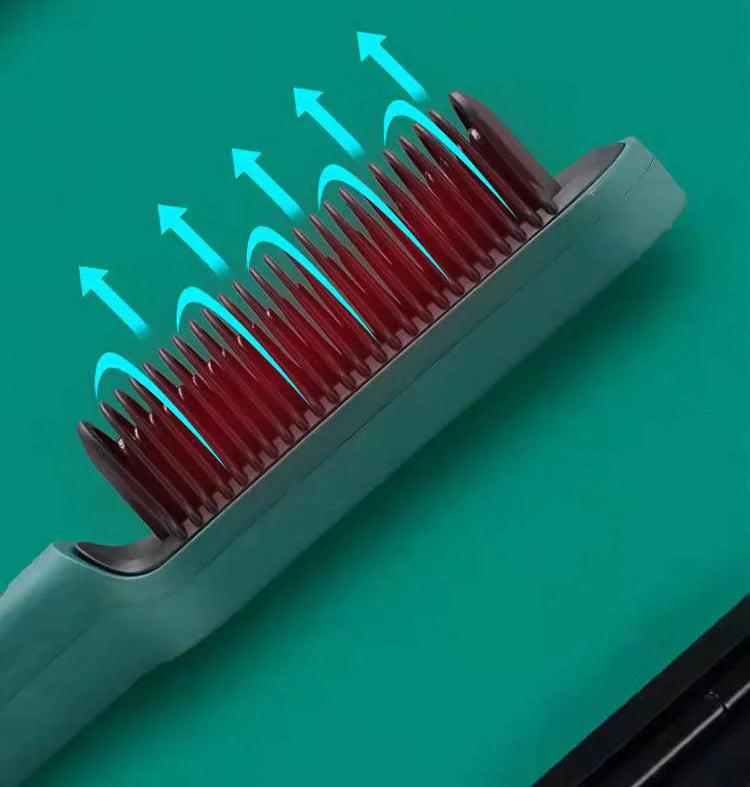 2-in-1 Hair Straightener & Curler – Dual Styling Tool with LED Display