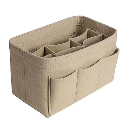 Large-Capacity Makeup Organizer | Elegant Felt Storage Bag