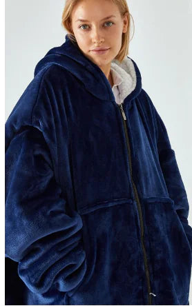 Oversized Wearable Blanket Hoodie | Soft Fleece Comfort