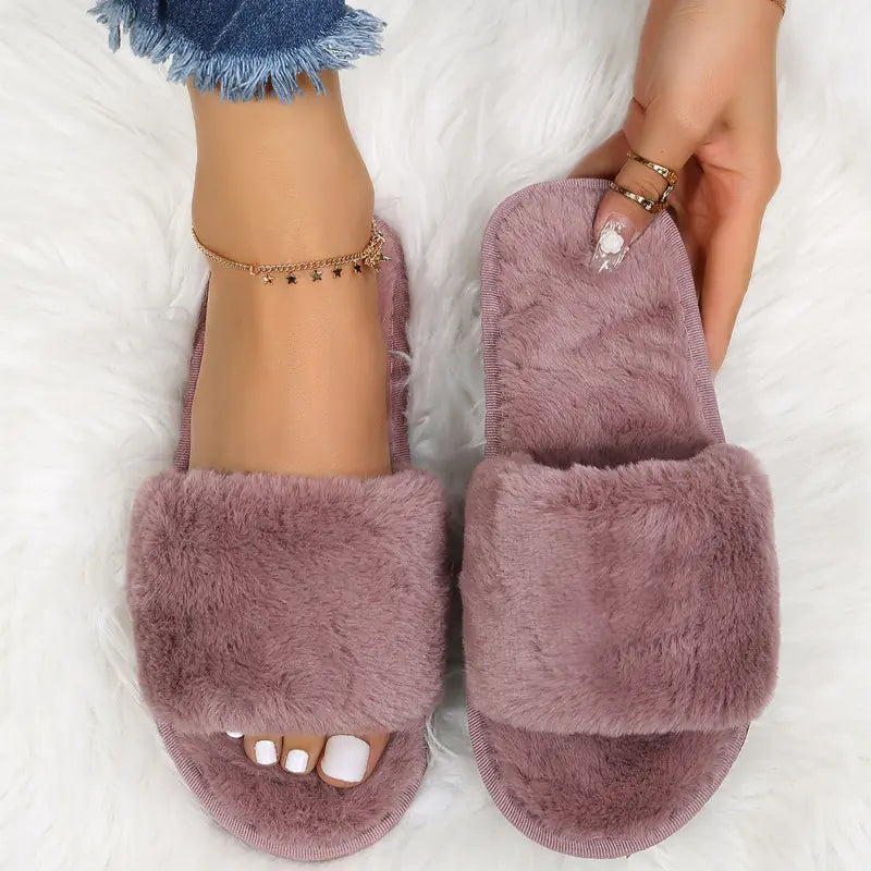 Women’s Plush Winter Slippers | Soft Indoor Wear