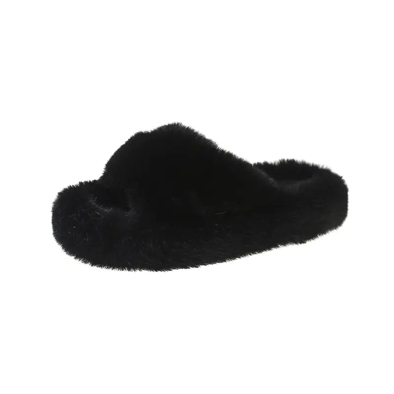 Women’s Thick-Sole Plush Slippers | Soft Indoor Winter Comfort