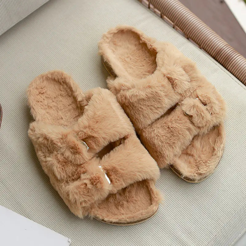 Warm Winter Cotton Slippers for Women | Soft Indoor Comfort